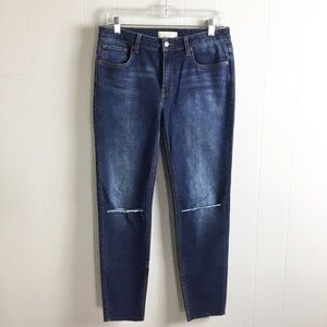 Harper Distressed Blue Jeans Size 29 Mid Skinny